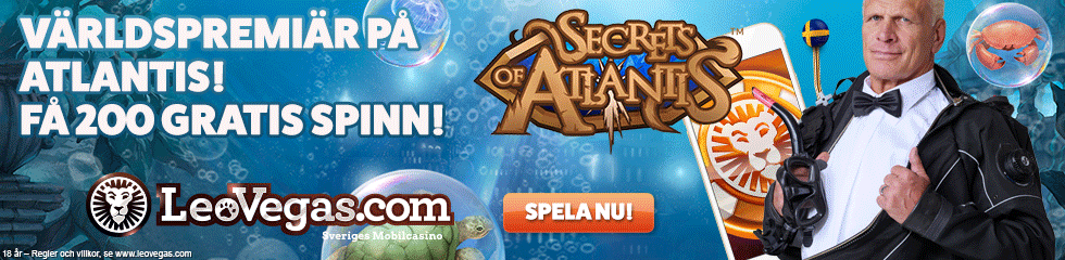 Svenska Casinon - LeoVegas Atlantis freespins